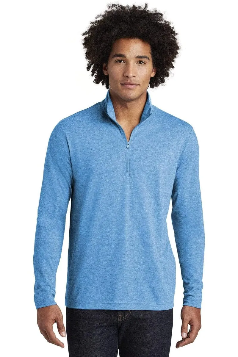 Sport-Tek ST407: PosiCharge Tri-Blend Wicking 1/4-Zip Pullover