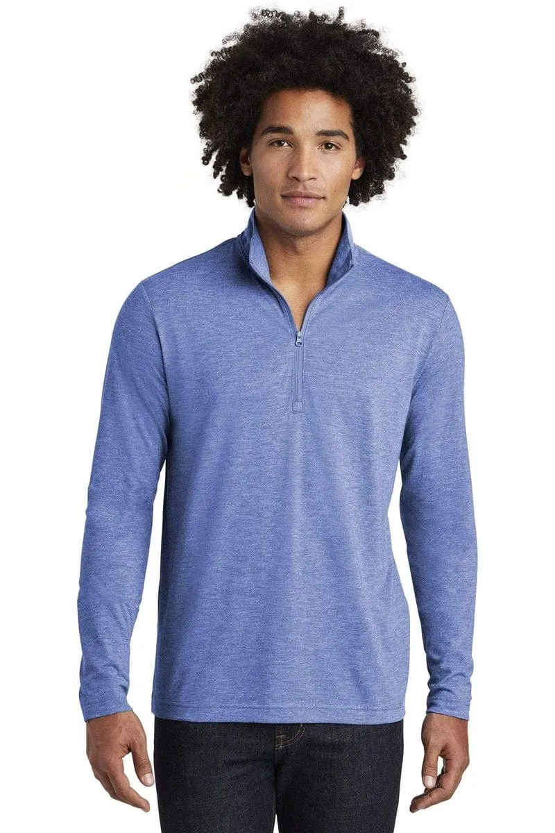 Sport-Tek ST407: PosiCharge Tri-Blend Wicking 1/4-Zip Pullover