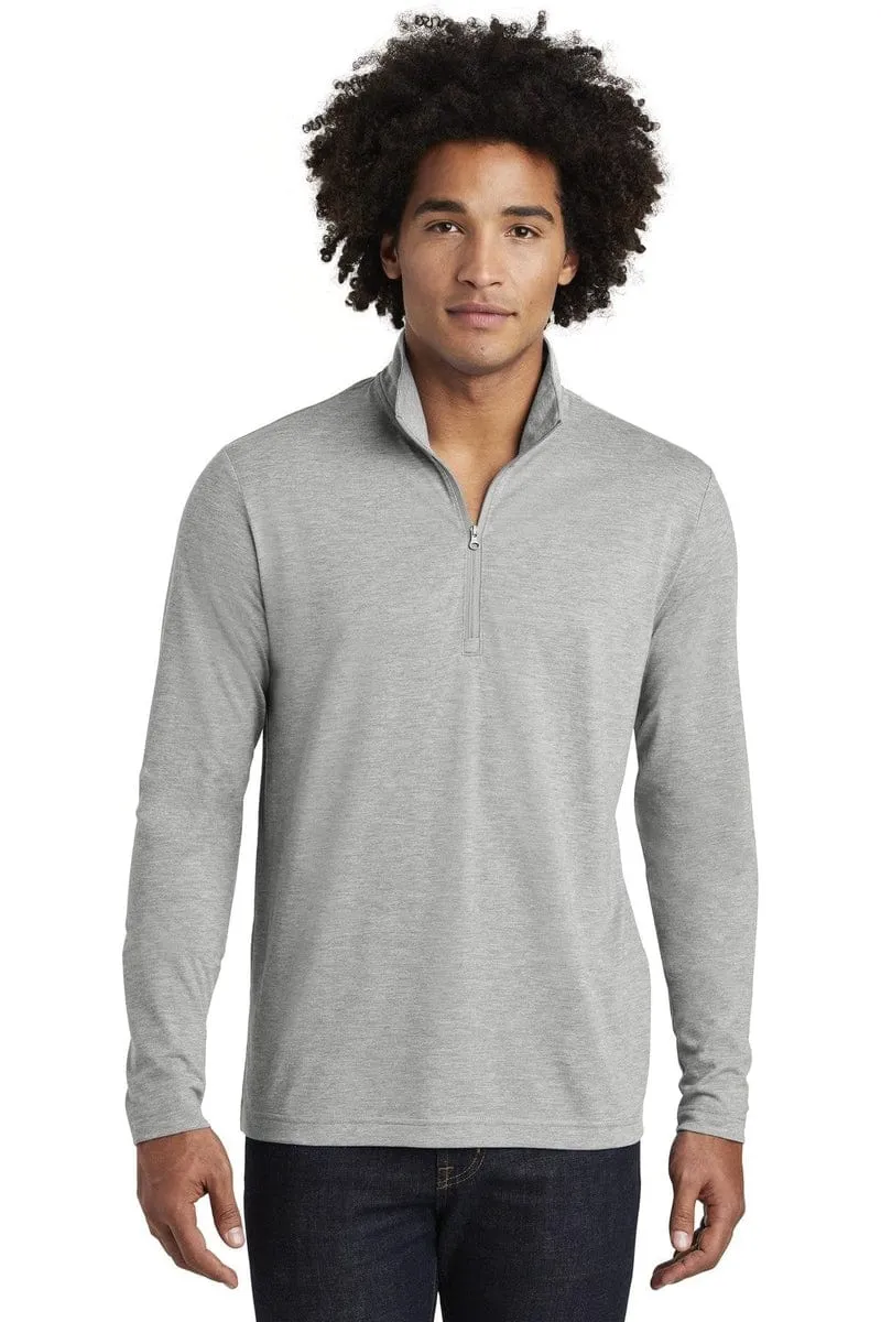 Sport-Tek ST407: PosiCharge Tri-Blend Wicking 1/4-Zip Pullover