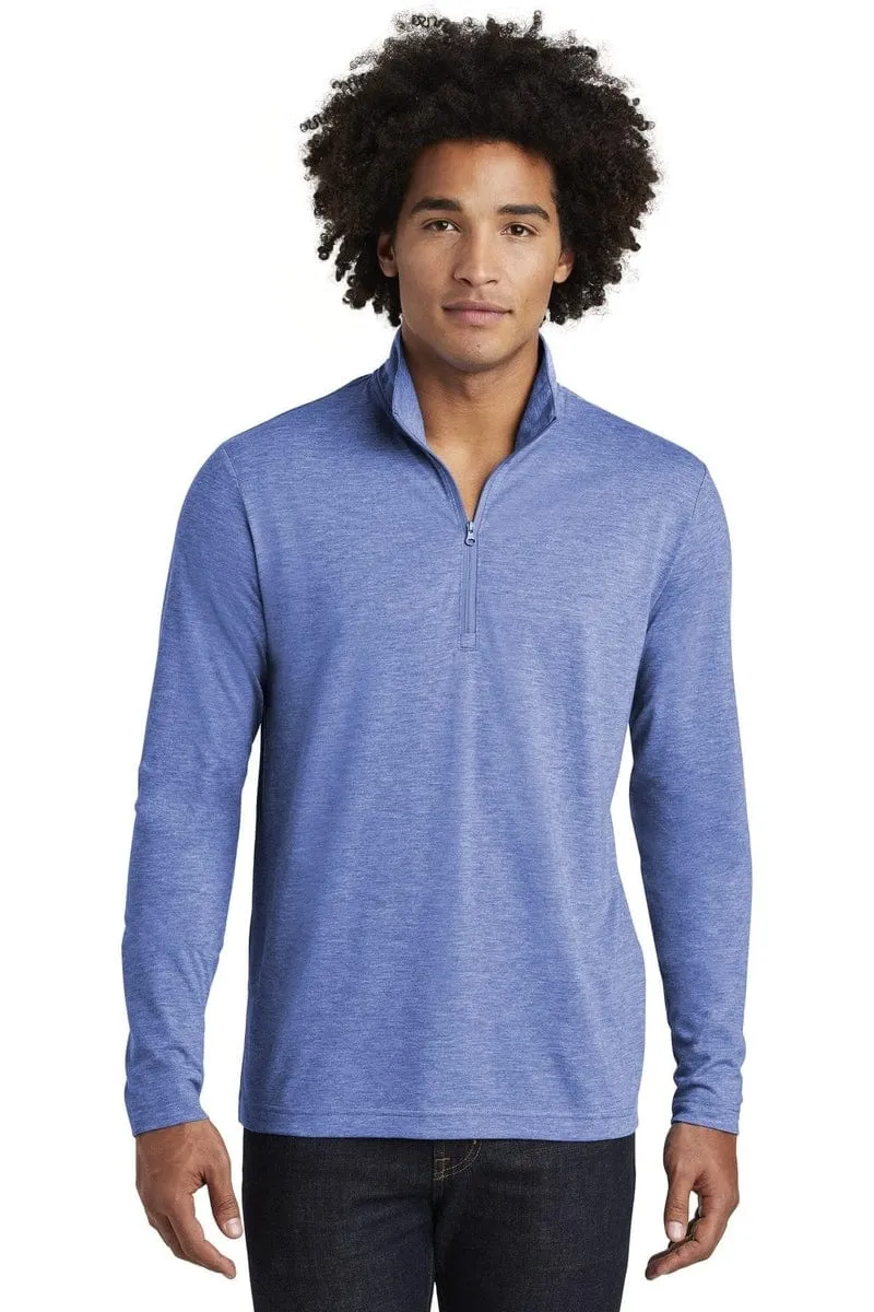 Sport-Tek ST407: PosiCharge Tri-Blend Wicking 1/4-Zip Pullover