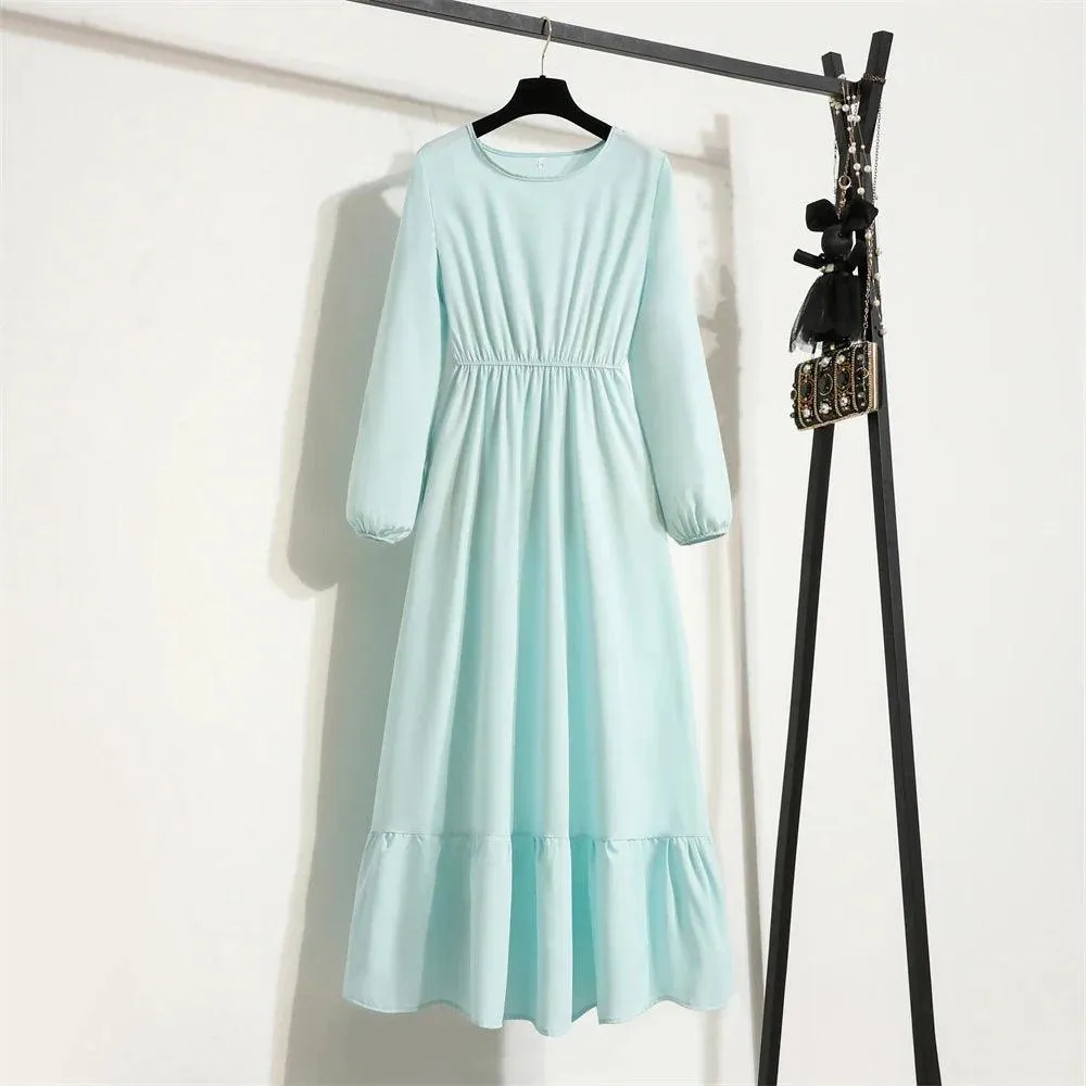 Spring Bohemian Maxi Dress: Floral Beach Party O-Neck Long Mujer Vestidos
