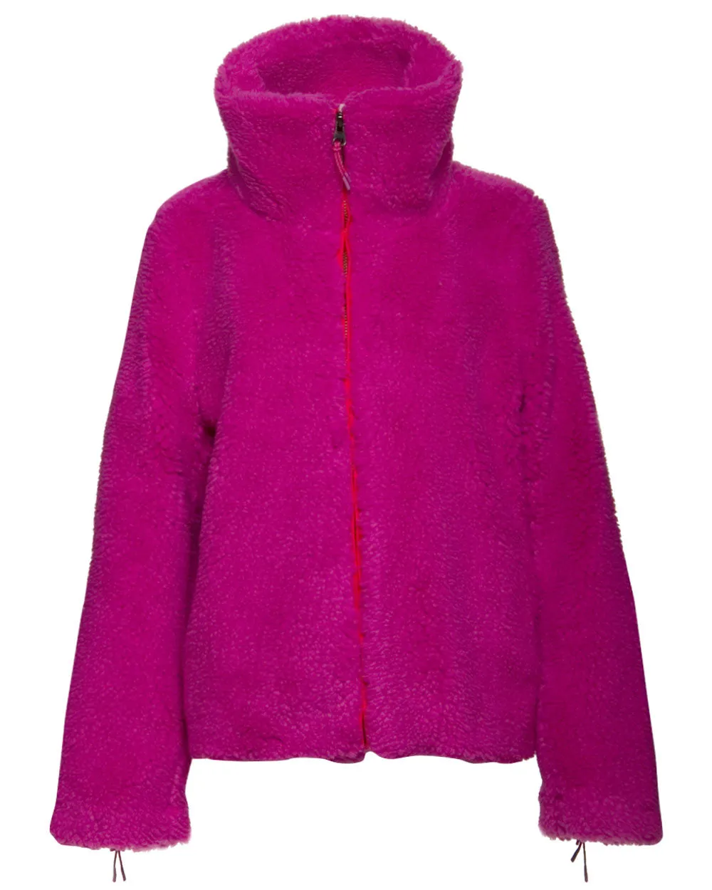 Strawberry Vegan Shearling Zip Tamika Jacket