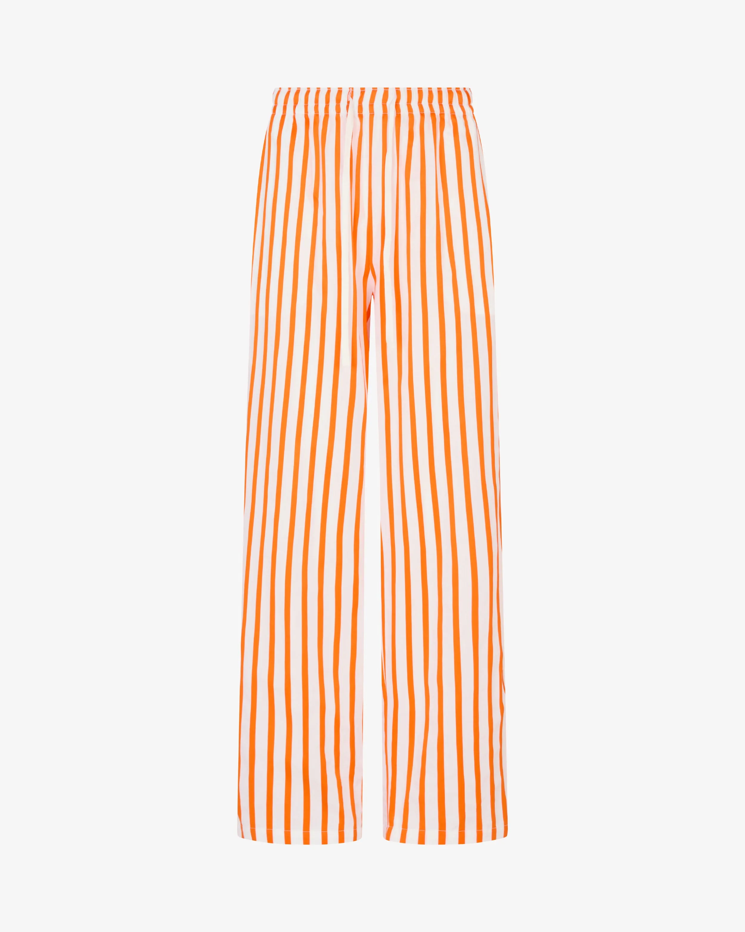 Striped Summer Jogger - White/Orange