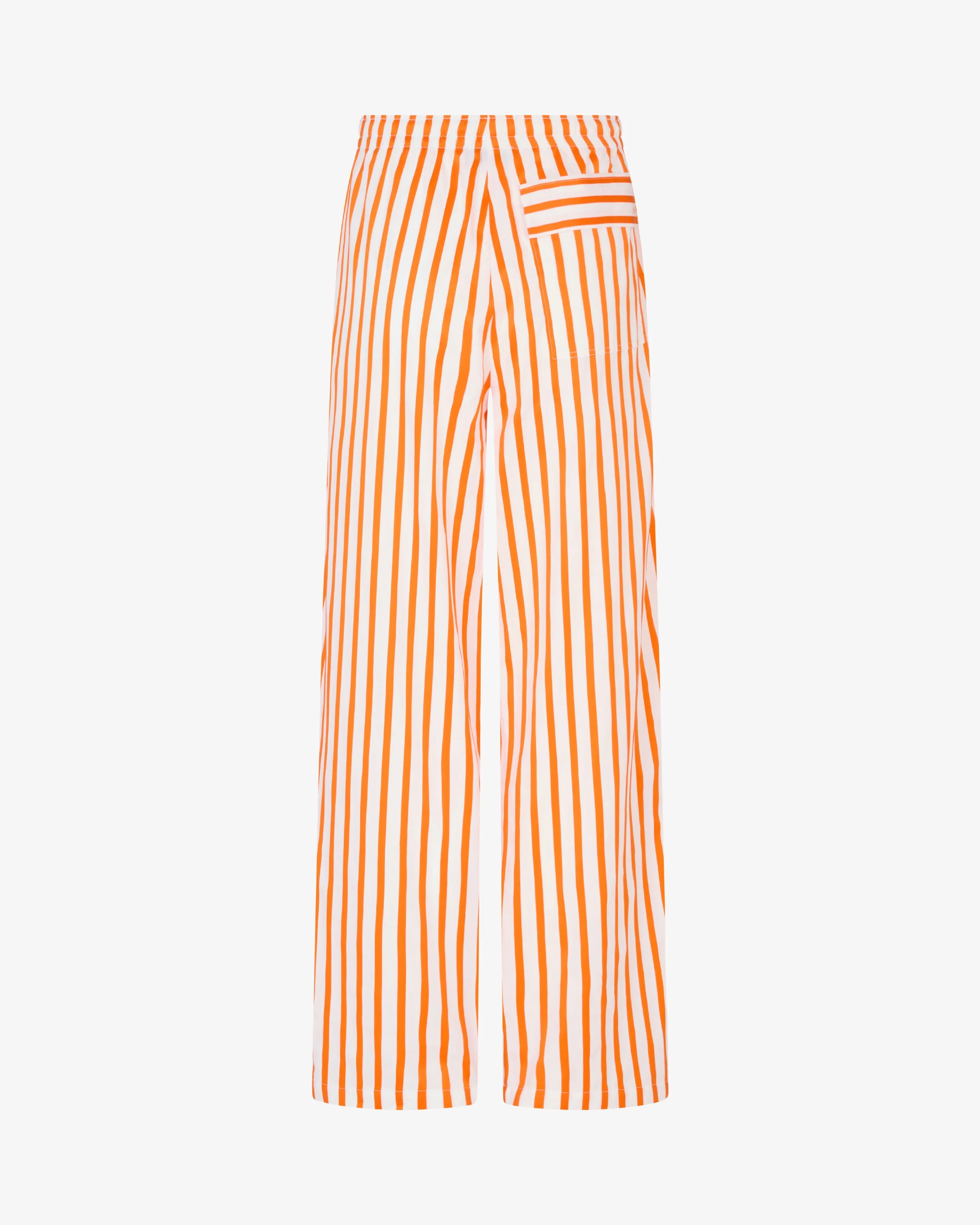 Striped Summer Jogger - White/Orange