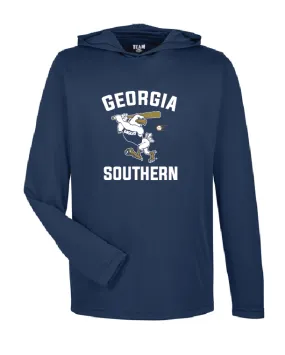 Strutting Eagle BASEBALL Hoodie Performance Tee - Navy