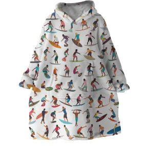Surf World Wearable Blanket Hoodie