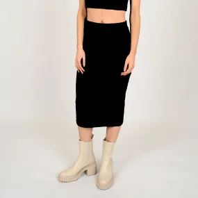 Tanira Midi Skirt | Black