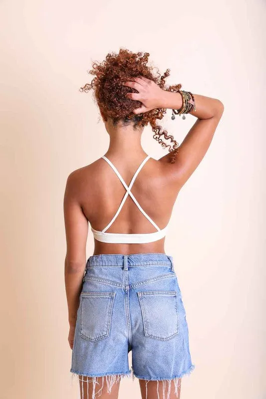 TEEK - Crochet Lace High Neck Bralette