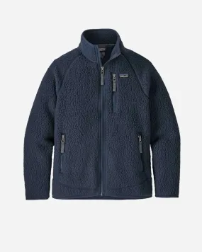 Teens Retro Pile Jacket - New Navy