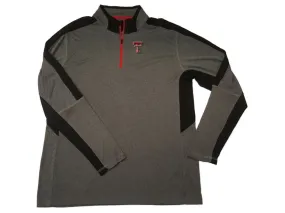 Texas Tech Red Raiders Colosseum Gray Black 1/4 Zip Performance LS Pullover (L)