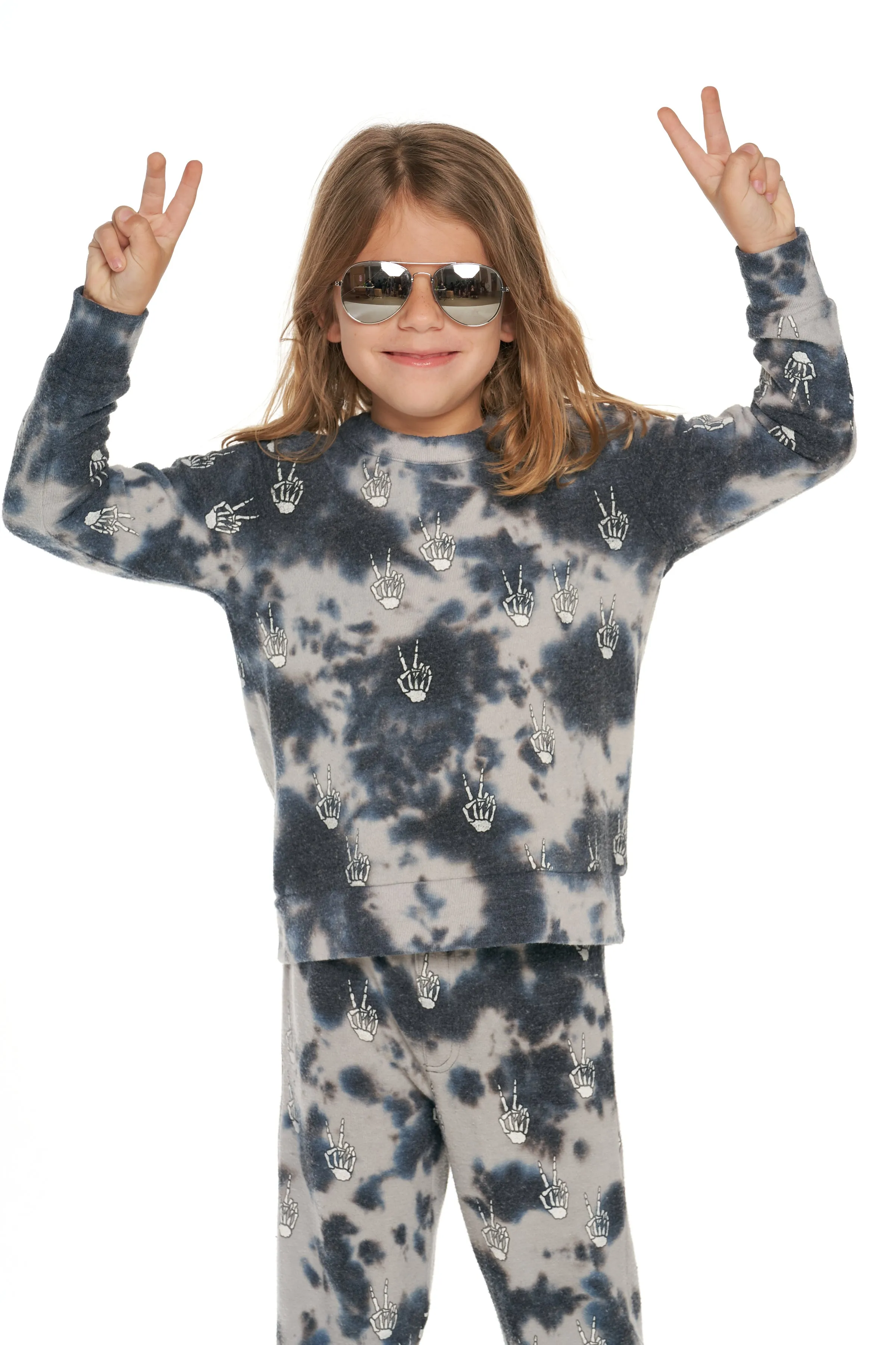 Tie Dye Skeleton Peace
