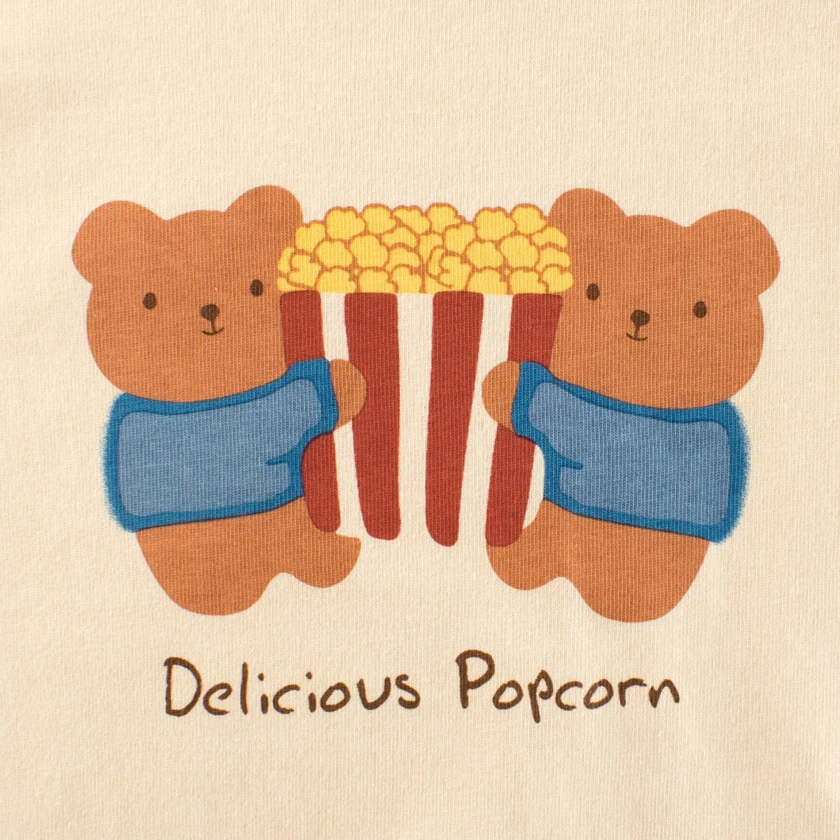 Toddler/Kid Girl's Long Sleeve Delicious Popcorn Print Design T-shirt