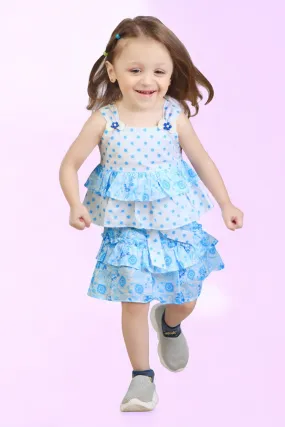Tressel Kids Printed Skirt Set