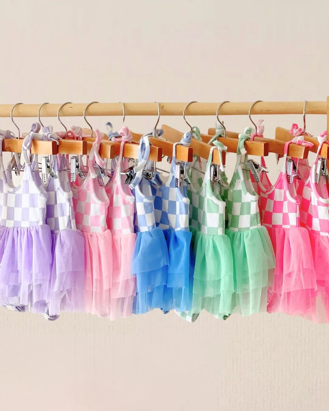Tutu Romper | Checkered Lavender
