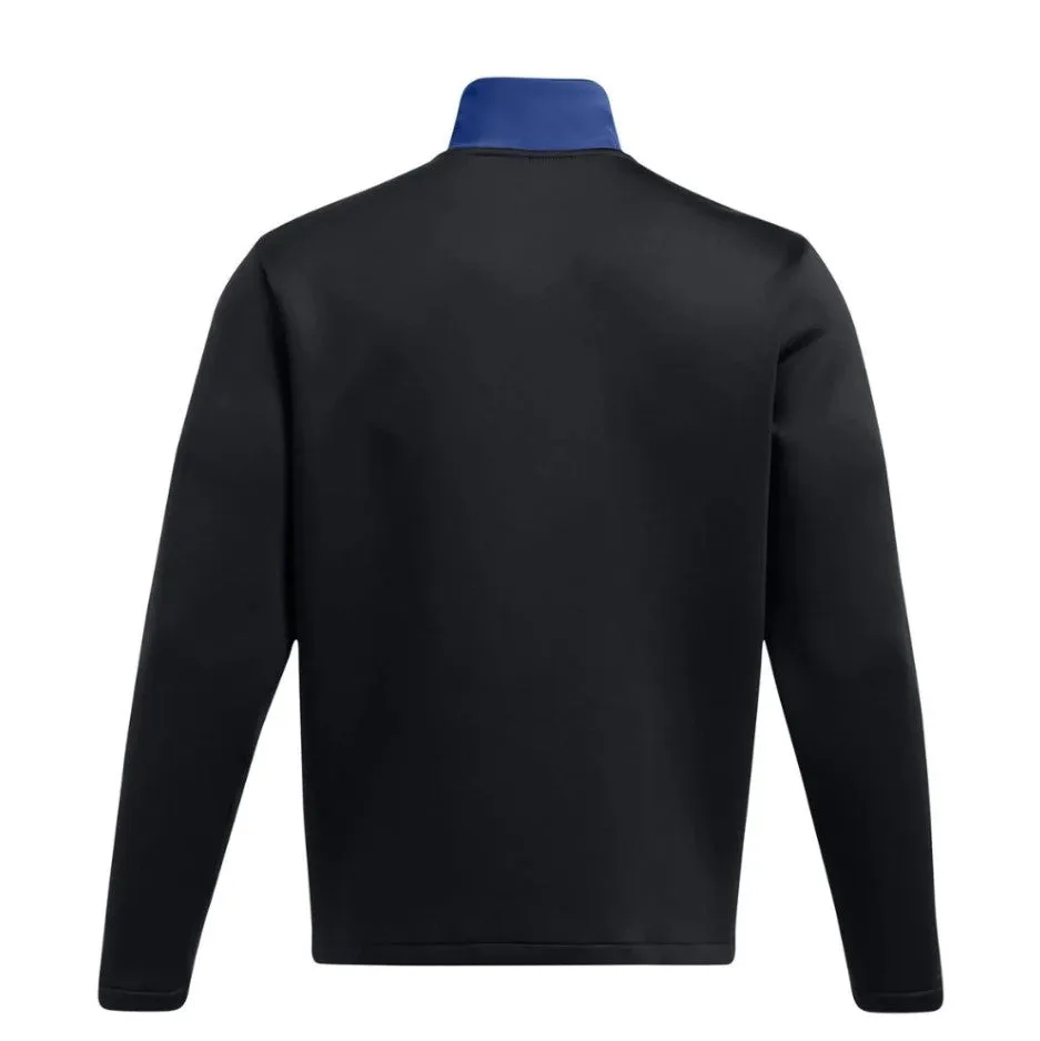 Under Armour Mens Drive Pro Storm Hybrid Pullover Tech Blue/Black/Metallic Silver