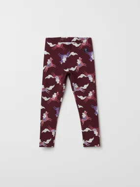 Unicorn Print Kids Leggings