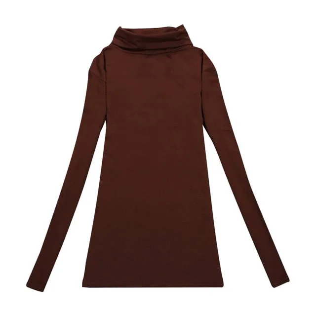 VenusFox Wool Turtleneck Jumper Long Sleeve Basic Tops