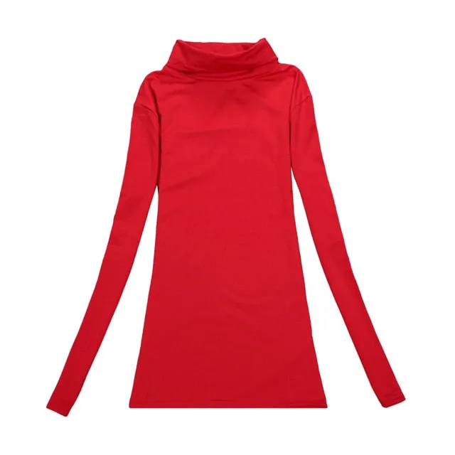 VenusFox Wool Turtleneck Jumper Long Sleeve Basic Tops