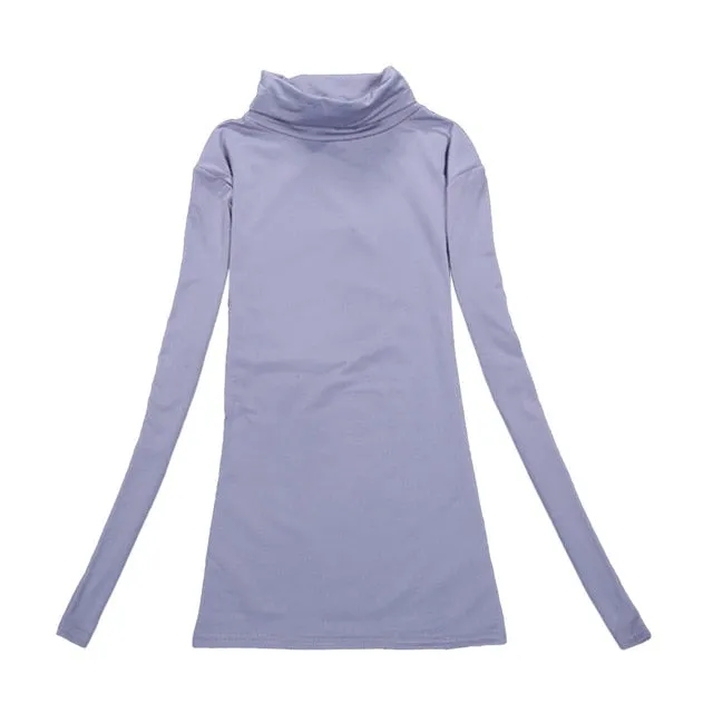 VenusFox Wool Turtleneck Jumper Long Sleeve Basic Tops