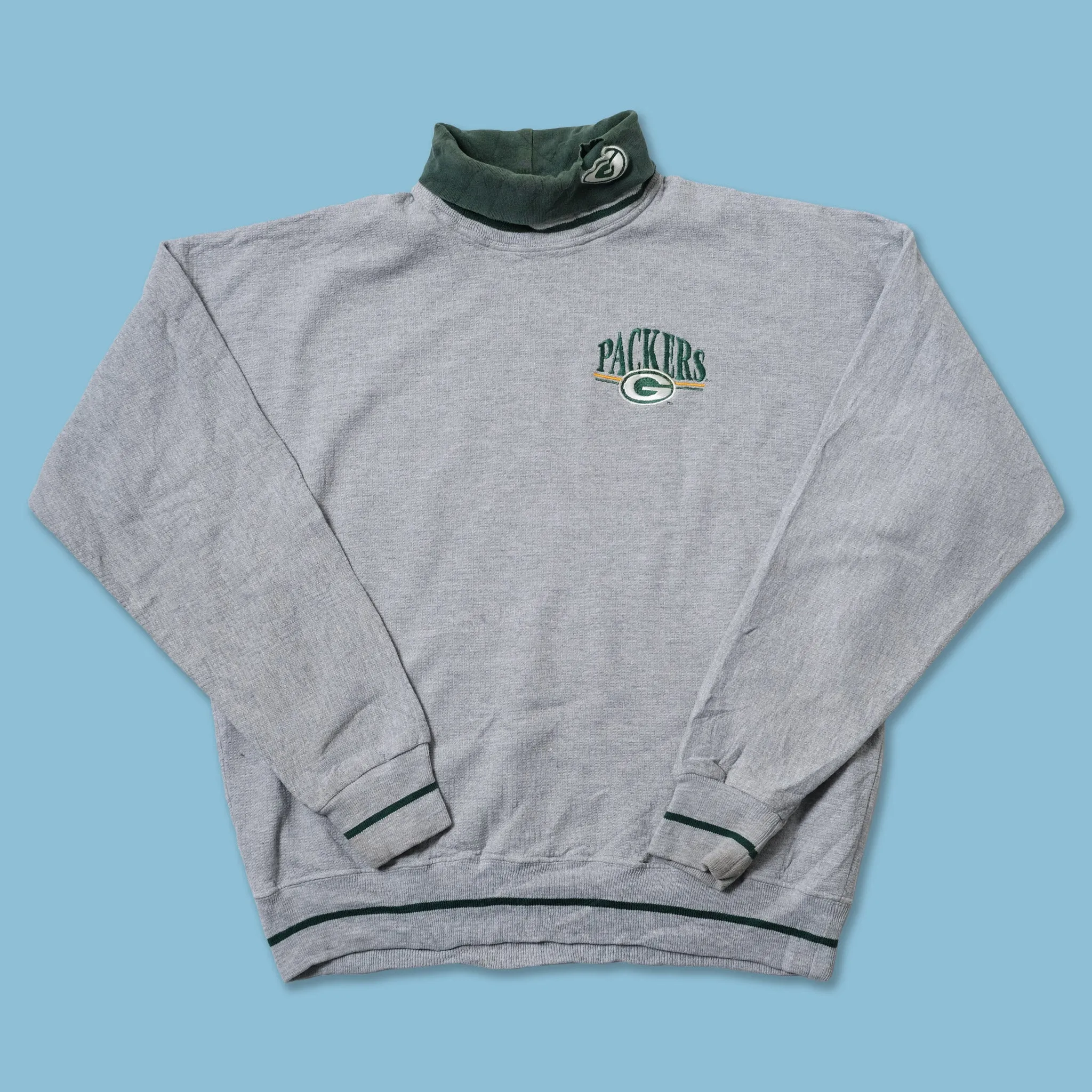 Vintage Greenbay Packers Turtleneck Sweater Large