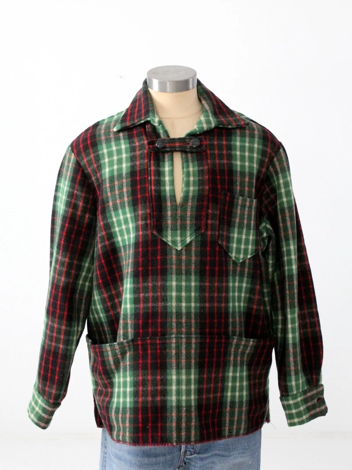 vintage men's plaid pullover