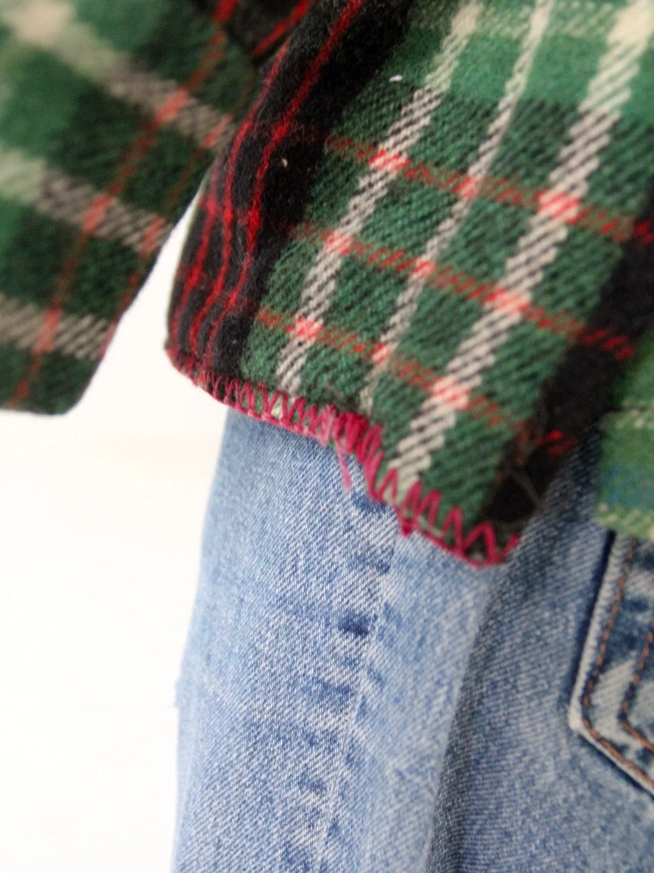 vintage men's plaid pullover