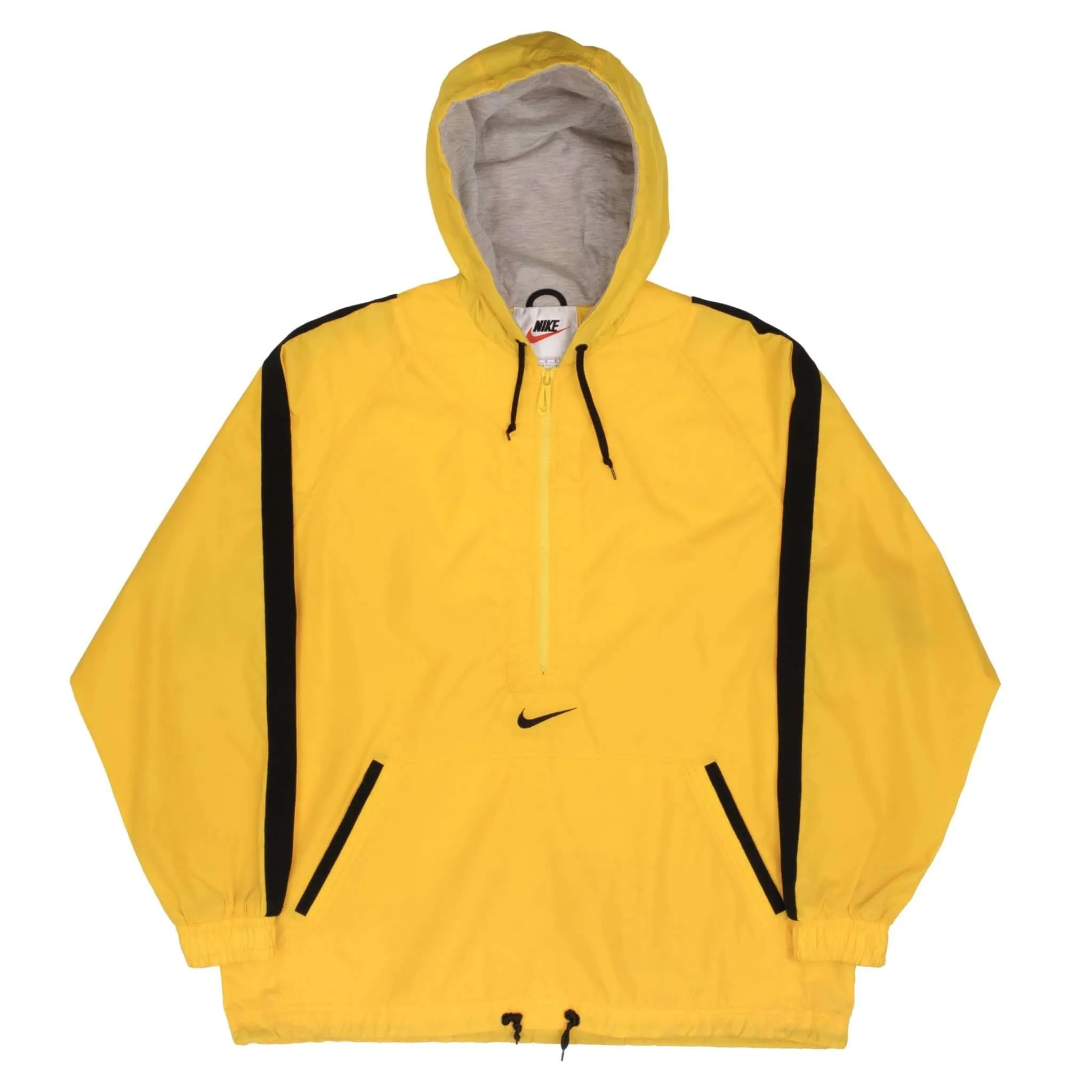 VINTAGE NIKE CENTER SWOOSH WINDBREAKER PULLOVER JACKET 1990S SIZE LARGE