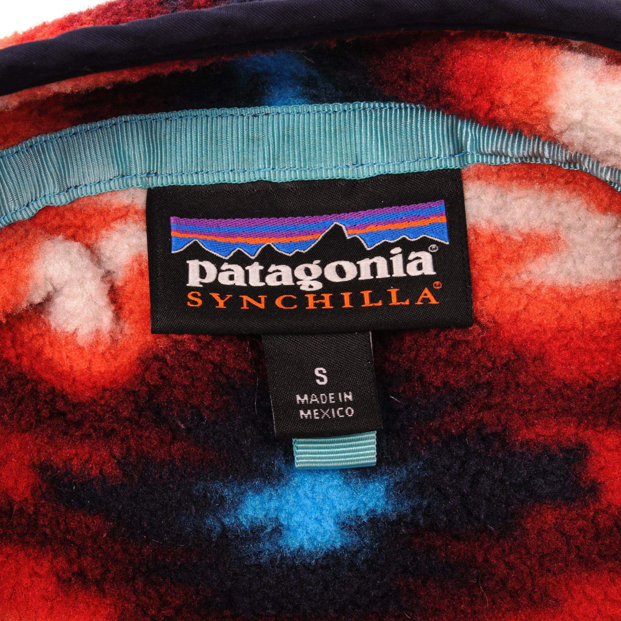VINTAGE PATAGONIA SYNCHILLA SNAPT FLEECE AZTEC PULLOVER SIZE WOMEN SMALL
