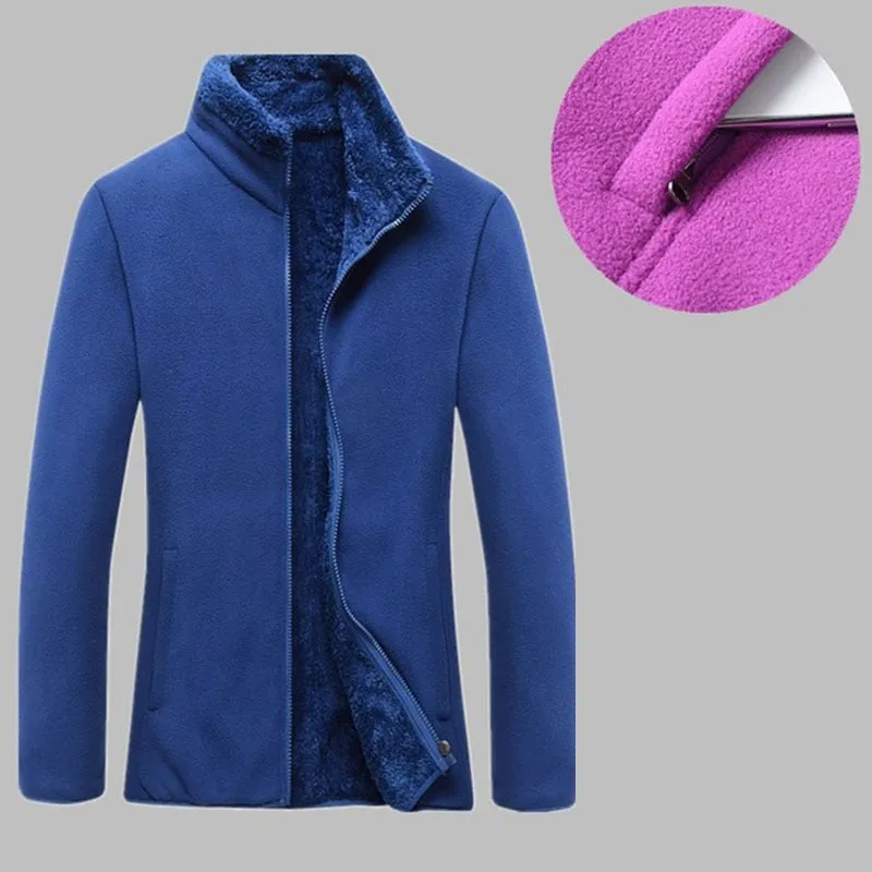 Warm thick Fleece jacket women's autumn winter