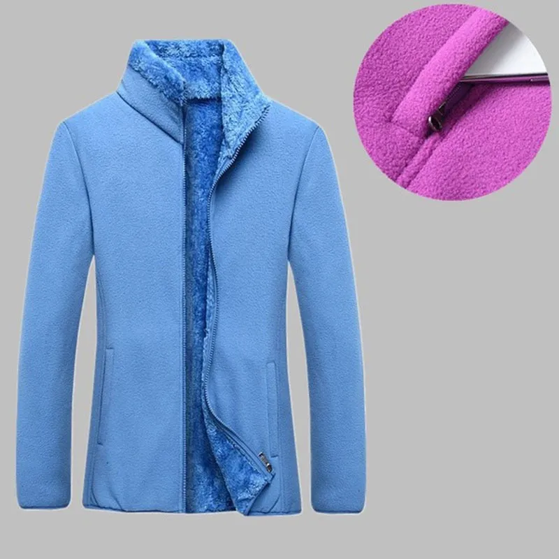 Warm thick Fleece jacket women's autumn winter