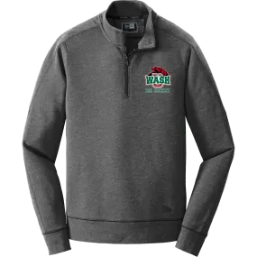 Wash U New Era Tri-Blend Fleece 1/4-Zip Pullover
