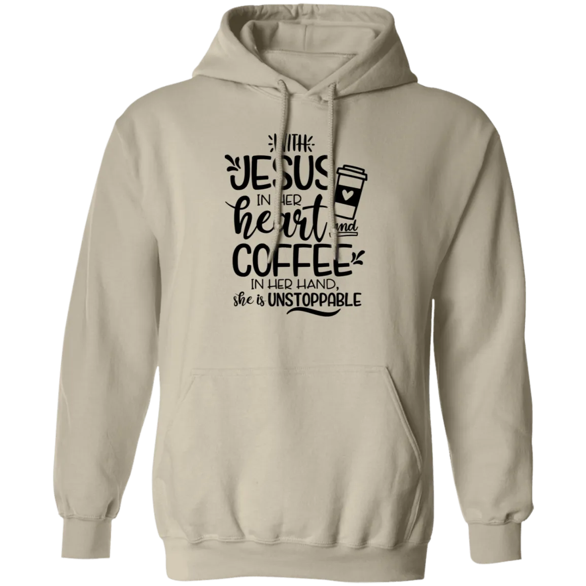 With Jesus In Her Heart Pullover Hoodie