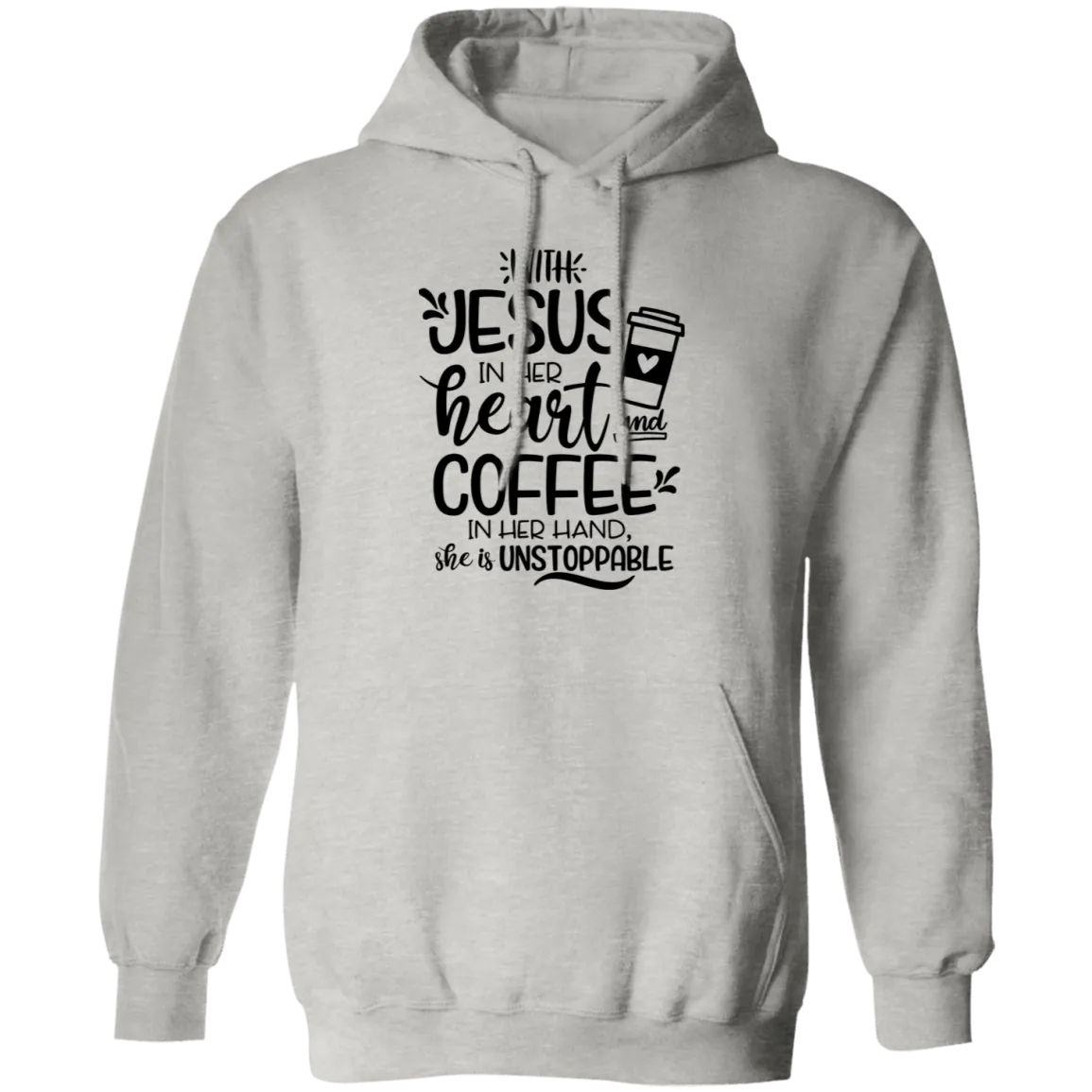 With Jesus In Her Heart Pullover Hoodie