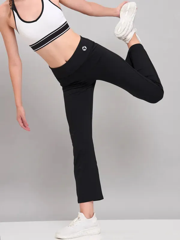 Women Solid Straight Pants with ELASTO PLUS