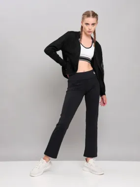 Women Solid Straight Pants with ELASTO PLUS