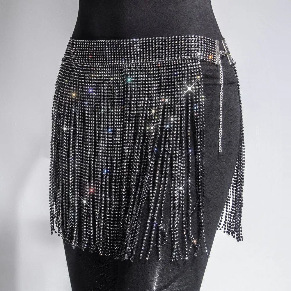 Womens Rhinestone Skirt - Festival Skirt