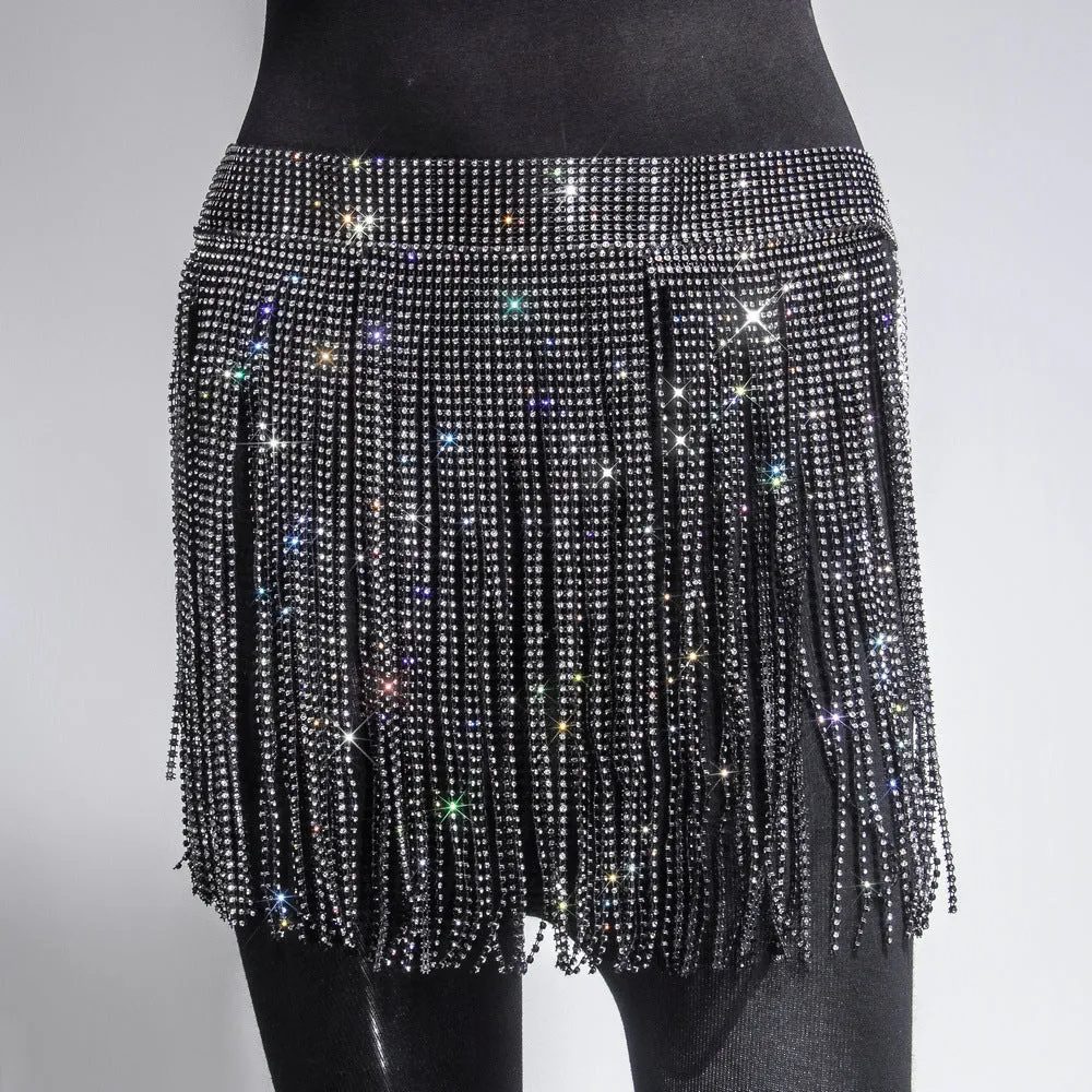 Womens Rhinestone Skirt - Festival Skirt