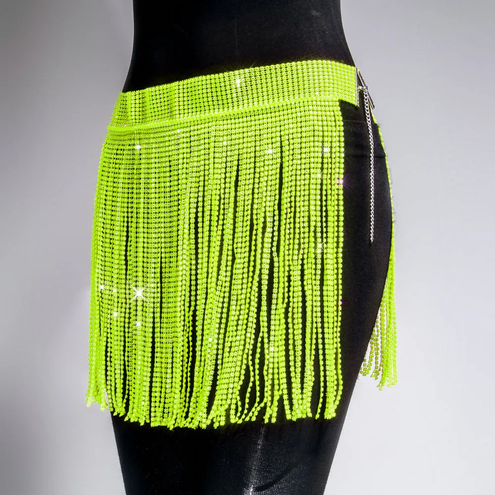 Womens Rhinestone Skirt - Festival Skirt