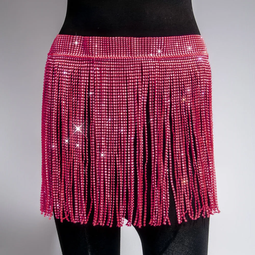 Womens Rhinestone Skirt - Festival Skirt