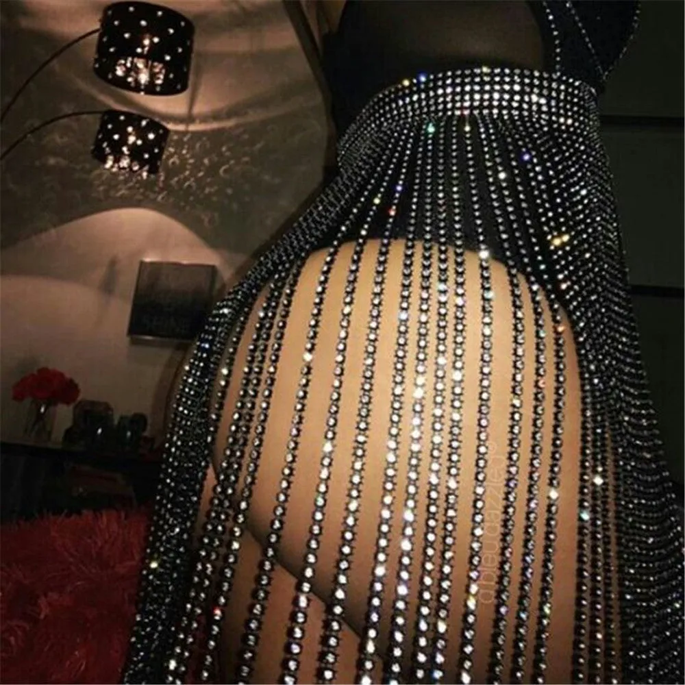 Womens Rhinestone Skirt - Festival Skirt