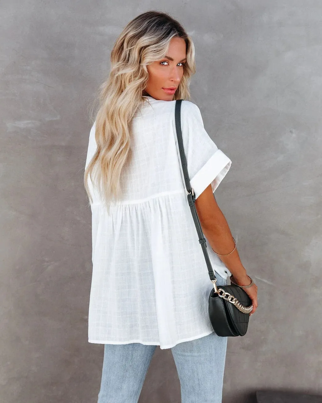 Women's Short Sleeve Loose Shirt