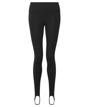 Womens TriDri® recycled fashion stirrup leggings | Black